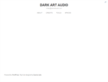 Tablet Screenshot of darkartaudio.com